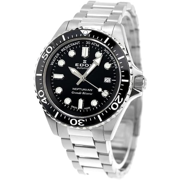 Amazon | [エドックス] EDOX ネプチュニアン グランデ リザーブ デイト