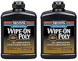 Minwax 40917パイント、サテン、水basedワイプポリゴン上ポリウレタン – 数量2