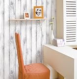 壁紙シール はがせる クロス 50×250センチ DWP-11 白 木目 オリジナルスキージー付き【 のり 接着剤不要 壁紙 補修 】ウォールステッカー インテリアシート