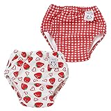 西松屋 EFD 2枚組4層吊り式トレーニングパンツ（イチゴ・チェック）【80cm・90cm・95cm】 ベビー ベビーサイズ 女の子 90