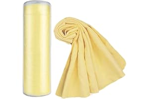 Premium Chamois Drying Cloth Car Drying Towel 26" x 15" Super Absorbent Fast Drying Chamois Environmental and Durable Car Wash Cloth Accessory