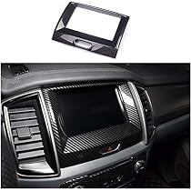 Carbon Fiber Gear Panel Cover For Ford Ranger (2019-2022) - Center Console Button Trim - View #5