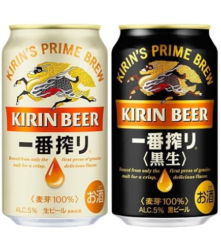 Amazon.co.jp: キリン 一番搾り黒生 350ml×6缶パック : 食品・飲料・お酒
