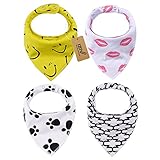 iZiv 4枚ベビービブ【食事用スタイ】防水よだれかけベビー0-2歳（カラー7）