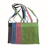 Tekyo Creative Life Sand Away Beach Treasures Seashell Mesh Bags Toy Storage Bag - Set of 4(Small)