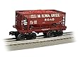 Bachmann 70-ton Ore car-milwaukee Road Oスケール、Prototypicalダークレッド