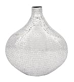 Deco 79 Metal Mirror Vase, 18 by 17-Inch [並行輸入品]