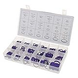 GRALARA　270個/ボックス　車　エアコン　エアコンシステム　HNBR　Oリング　18種類　品揃えキット　-パープル