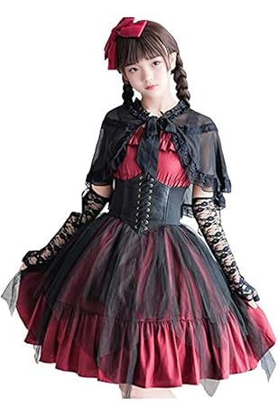 Amazon.co.jp: [JIURUN] ワンピース ロリータ 长袖 ゴスロリ コスプレ  