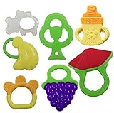 7 Pack Baby Teething Toys (Natural,Organic,BPA- Free,Freezer Safe) Infants and Toddlers [並行輸入品]