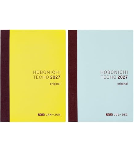 Amazon.co.jp: ほぼ日手帳2026本体オリジナル avec[A6/1日1ページ(前期