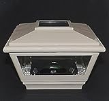 White 5" Solar Cap for Vinyl or Wood Posts For that Ambient Lighting to Accent your Yard [並行輸入品]