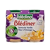 Blediner赤ちゃんのクスクス、バニラ＆オレンジフラワー（6ヶ月）2×200グラム (Bledina) (x 6) - Bledina Blediner Baby Couscous, Vanill