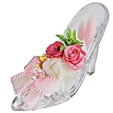 Fppオリジナル ハイヒール ガラスの靴 プリザーブドフラワー ギフト 枯れないお花 FPP-113