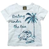 《初夏盛夏対応》DODOMPA(ドドンパ) ヤシノ木&車天竺半袖Tシャツ 90cm /オフ NO.F-974065