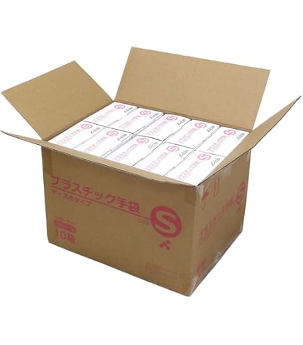 Amazon.co.jp: プラスチック手袋（パウダーフリー）100枚入 (M