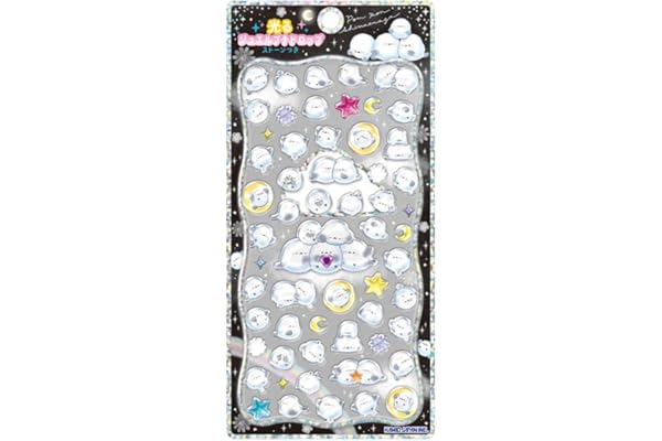 カミオジャパン ステッカー 光るプチドロップステッカー ぽんぽんシマエナガ 230249