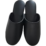 [ZAHADA] ビニールスリッパ レザー調 薄底 業務用スリッパ 来客用 Lサイズ 27cm 抗菌 PVC 会社 男女兼用 4色 モデルルーム 集会所 公民館