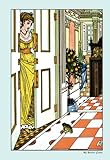 Walter Crane : The Frog Prince – Greeting the Frog印刷ファブリック壁ステッカー 16x24 16073-AC-W