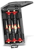 Rennsteig Premium 5 Piece Punch & Chisel Set with Hand Guard [並行輸入品]