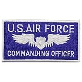 面ファスナー ワッペン ベルクロパッチ メス無し 刺繍 タクティカル ミリタリー米空軍 戦闘服 USAF 角型 サバゲー装備 ベルクロ マジックテープ