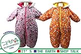 【子供服】 Miary mail (ミアリーメール) ことり花柄スノーコンビ・ジャンプスーツ 80cm～95cm E52102