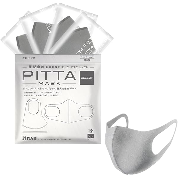 Amazon.co.jp: ピッタマスク(PITTA MASK) LIGHT GRAY 3枚入