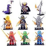 9個ミニフィギュアNinja Ninjago Lloyd Skylor Zane Kapau Jay Building Bricksおもちゃ