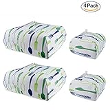 nKTmのセット4折りたたみ式Insulated Food Cover withアルミ箔冬テーブル、Keep Foodホット( 2 Small + 2 Large )