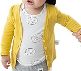 【Topics Garden】子供服 キッズ ベビー服 ボーイズ ガールズ カーディガン シングルボタン コットン 春秋用（エコバッグ付き）