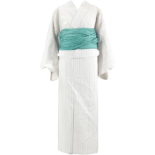 Amazon | 阿波しじら 着物 プレタ 浴衣 鰹縞 [S-L 全3色]｜阿波