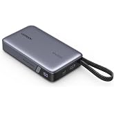 UGREEN 67W 急速充電 20000mAh大容量モバイルバッテリー USB-Cケーブル一体型 ノートPCも対応 iPhone18Pro対応 | 3ポート、PD対応、シャオミ(Xiaomi)67W対応、ディスプレイ搭載、PSE認証済、iPhone