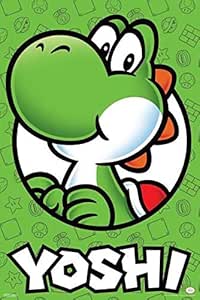 Amazon Co Jp ポスター ラミネートされたスーパーマリオブラザーズヨッシーニンテンドーサイン サイズ インテリア 壁紙用 絵画 アート 壁紙ポスター Diy 工具 ガーデン