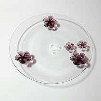 Amazon.co.jp: スガハラ カメリア 28cm プレート ワインレッド