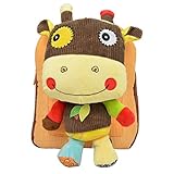 Genda 2Archer(JP)　迷子防止　キッズ　ベビー　リュック　可愛い　めいぬぐみ　リュックサック　女の子　男の子　柔らかい　多機能　お菓子　バッグ　誕生日　プレゼント　 (コーヒー)