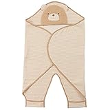 足つきアフガン　ベビーアフガン　男の子 (クマ)