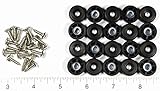 20 Small Roundゴム足W / Screws – .250 H x .687 D – Made in USA