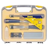 IRWIN Tools 6-Piece Woodworking Chisel Set with Sharpening Kit (1788115) [並行輸入品]