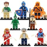 8pcs / lot MarvelスーパーヒーロースーパーVillains SDCC Captian America / Hobgoblin / Stan LeeミニフィギュアBest子供教育学習おも