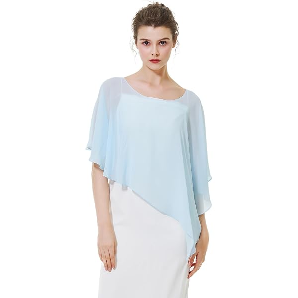 Amazon | Hotshawl カプレット レディース シフォン ケープ ショール