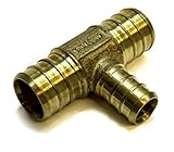 3/4" 1/2 inch 3/4" Tees "T" TEE (pack of 8) Brass Crimp Fitting / Fittings (PEX-T-323) [並行輸入品]