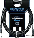 Ibanez(アイバニーズ) スタンダード・ギター/ベース用ケーブル 楽器用 10ft(3.05m) ストレート-L字プラグ SI10L