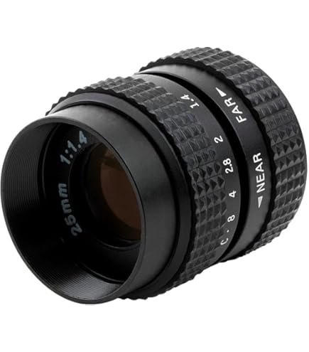 Amazon | 25mm F1.8 ミニ CCTV C マウント 広角レンズ ミラーレス