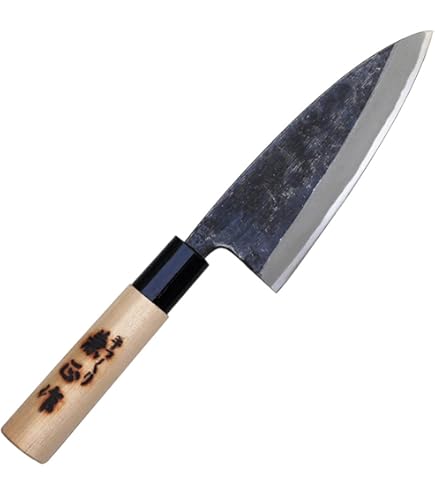 Amazon｜澤数馬『越前打刃物』宝馬出刃包丁150mm 鋼付｜出刃包丁