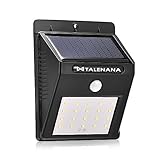 人感センサーライト TALENANA LED センサーライト 屋外 人感センサー led ライト 防犯ライト 玄関ライト ガーデンライト ソーラー 太陽発電 広角照明 屋外照明 IP65防水 夜間自動