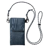 サンワダイレクト スマホショルダー スマホポーチ スマホケース 小銭入れ 3ポケット ネイビー 200-BAG201NV