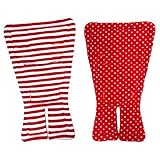 気分で選べる♪　リバーシブルクッション ベビーカー・チャイルドシート・ベビーチェア兼用（レッド）