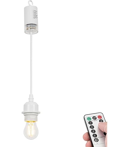 Amazon.co.jp : STGGTS ペンダントライト 引掛けフック式 電池式 電池