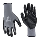 AccuFlex Black Stallion Nitrile Coated Gloves Black Small - 1 Pair by Revco Industries