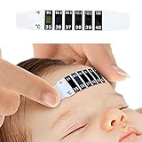 サクララ（Sakulala) 体温計 赤ちゃん 液晶 額 スティック貼り付け式 35-40度 携帯便利 6pcs